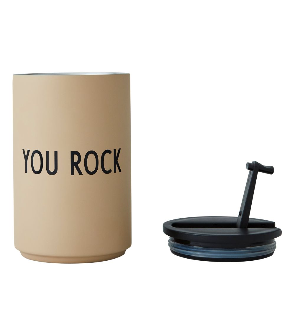 Design Letters Termokop - 350 ml - You Rock - Beige