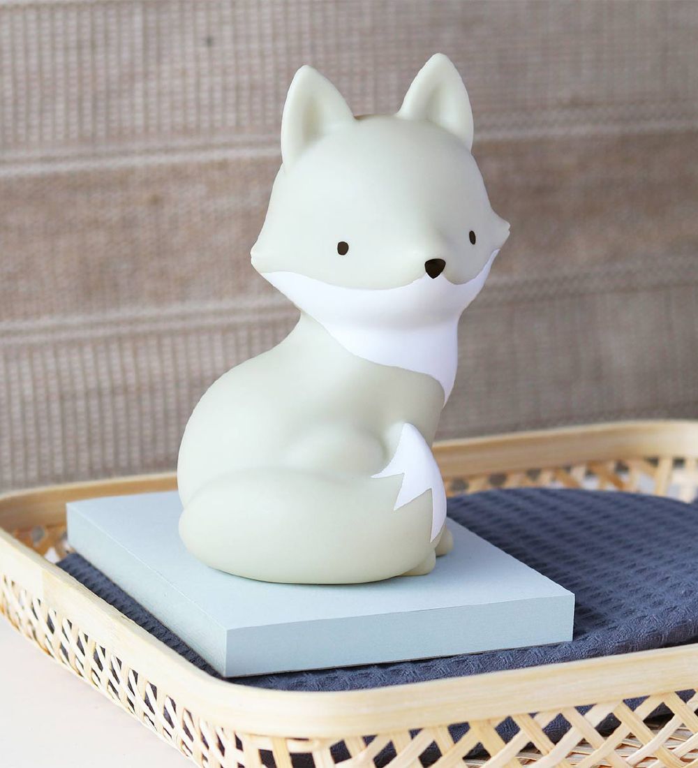 A Little Lovely Company Natlampe - 10,5x15,3 cm - Arctic Fox
