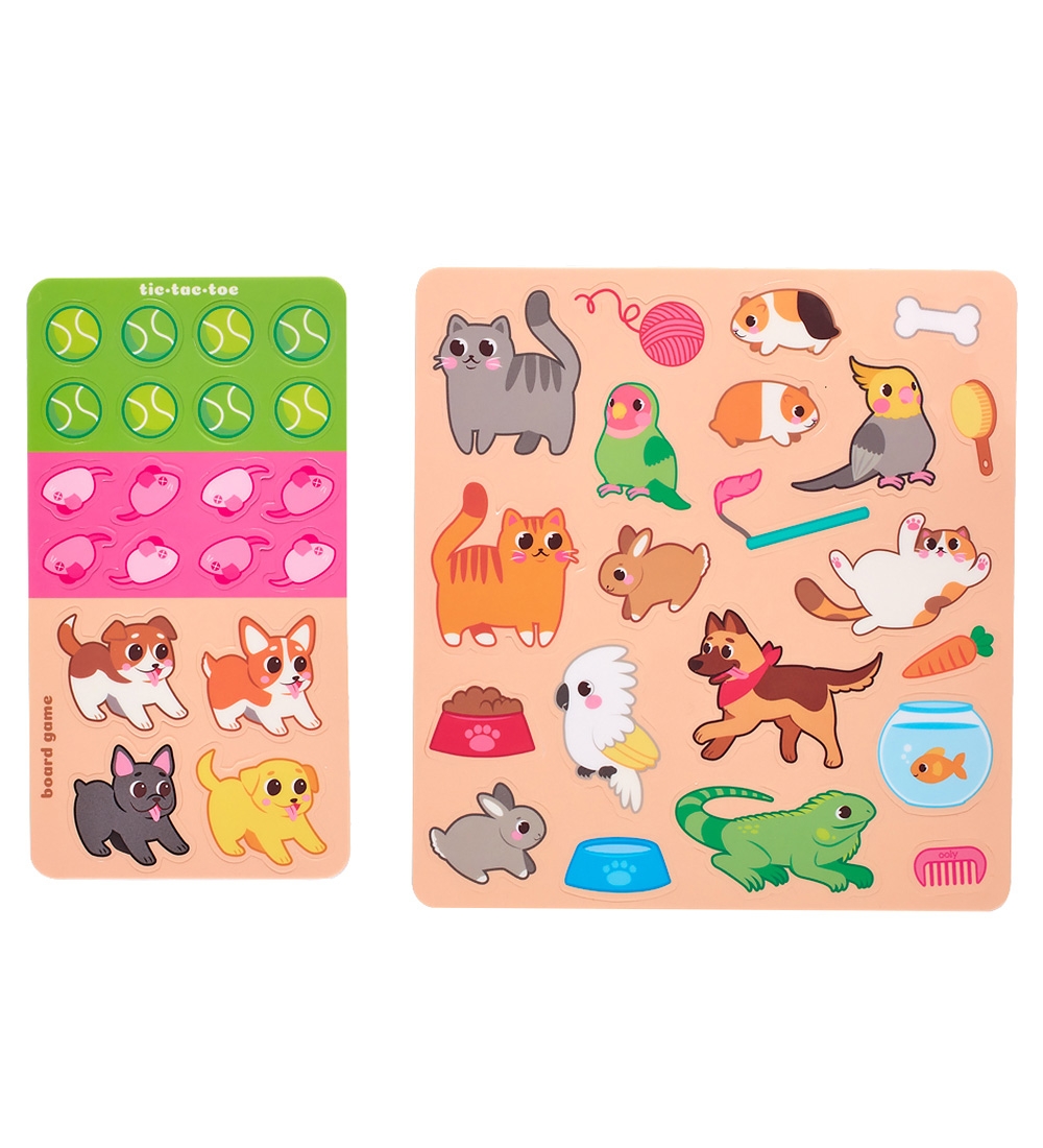 Ooly Klistermærker - Genanvendelige - 30+ stk - Pet Play Land