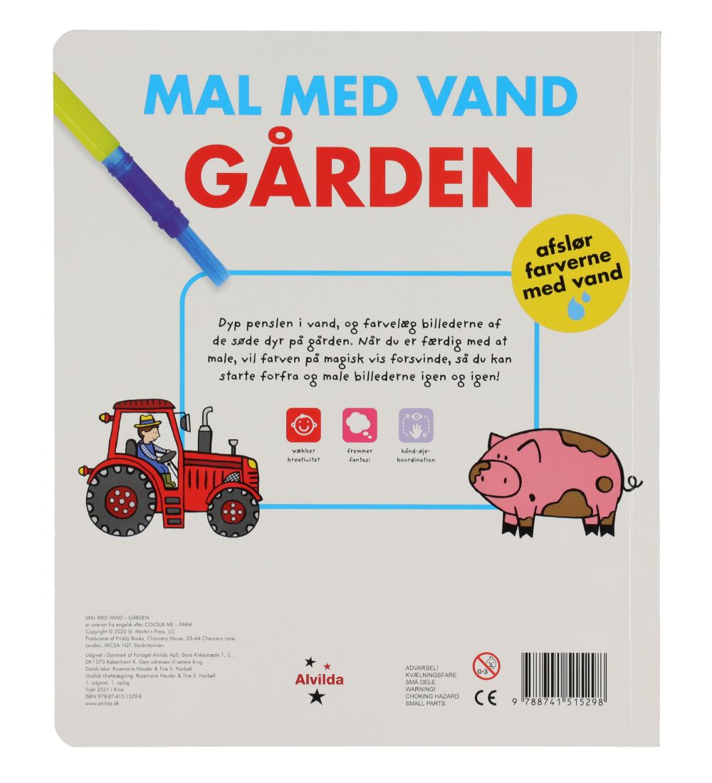 Alvilda Malebog - Mal Med Vand - Gården - Dansk
