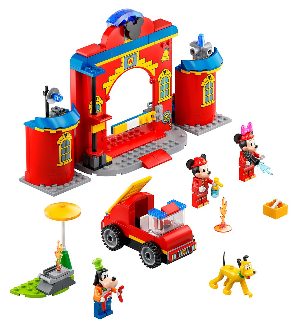 LEGO® Disney - Mickey og Venners Brandstation & Brandbil 10776 -