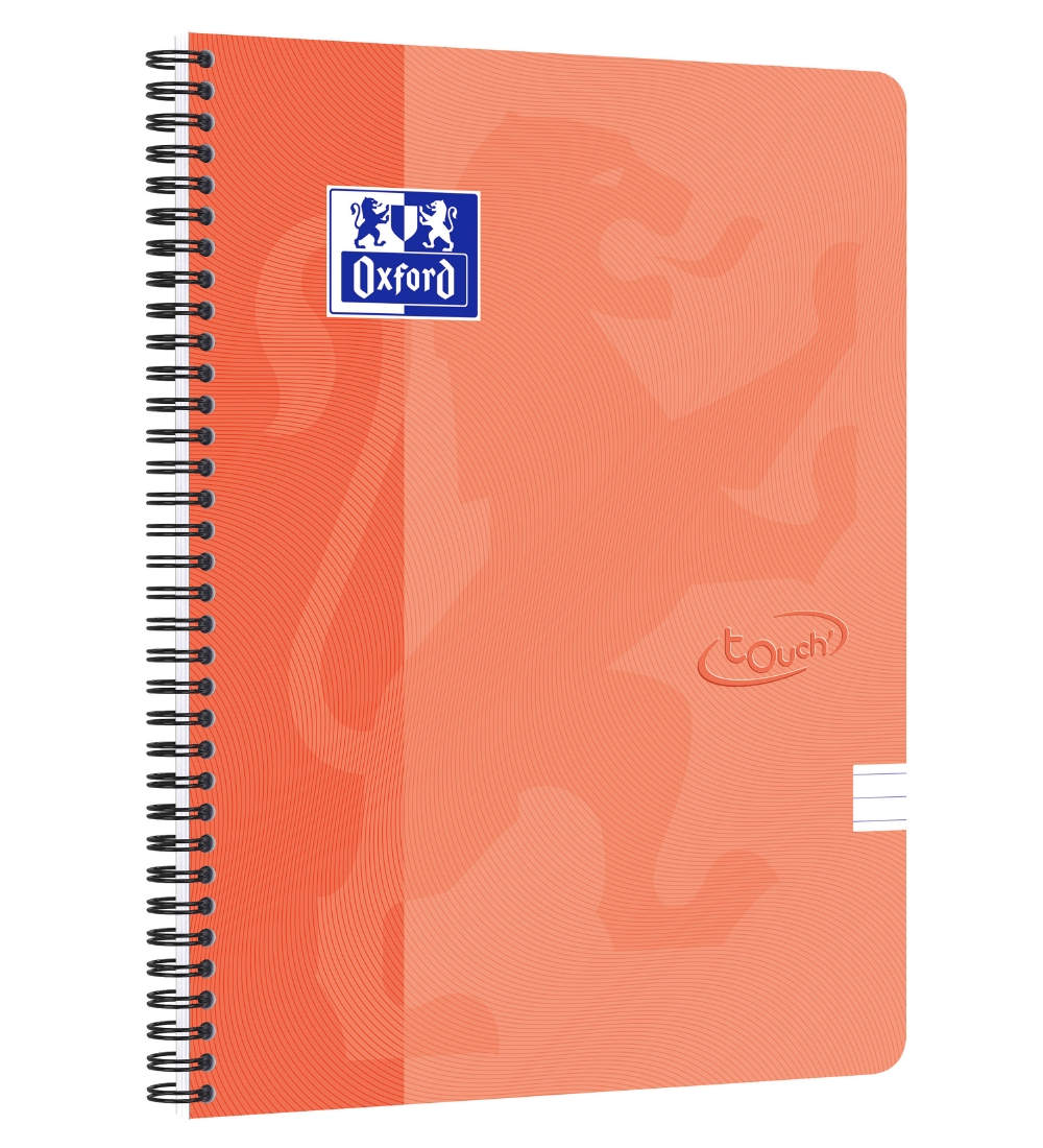 Oxford Notesbog - Touch - Linieret - A4+ - Orange