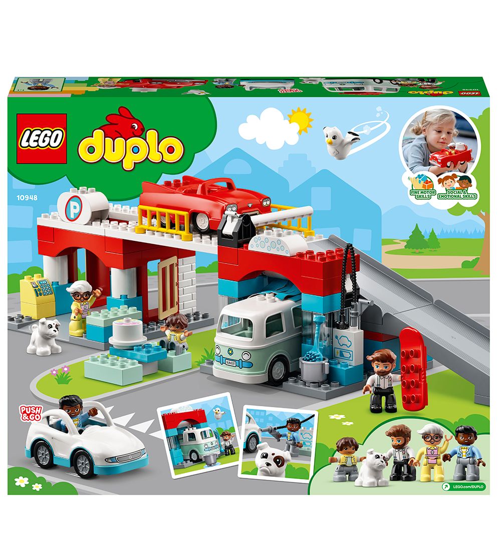 LEGO DUPLO - Parkeringshus og Bilvask 10948 - 112 Dele