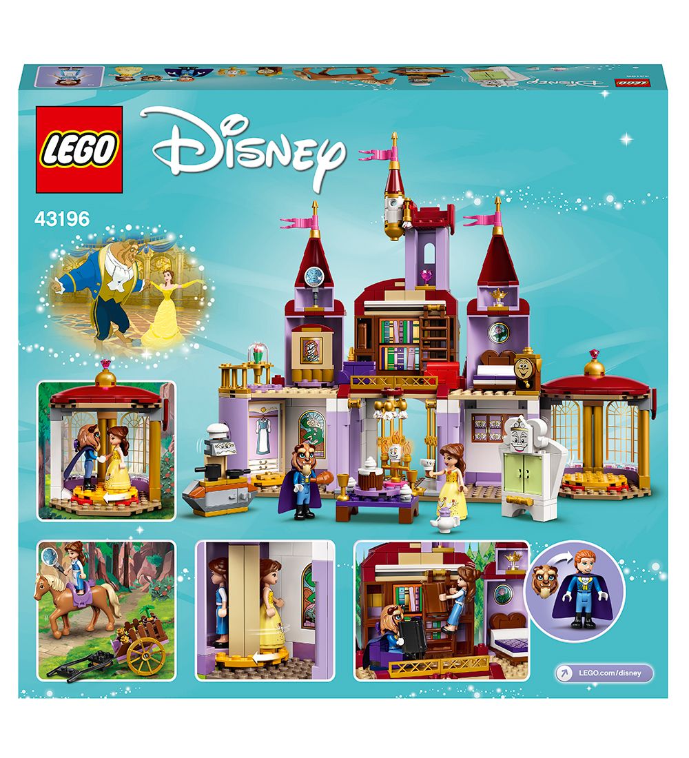 LEGO® Disney Princess - Belle og Udyrets Slot 43196 - 505 Dele