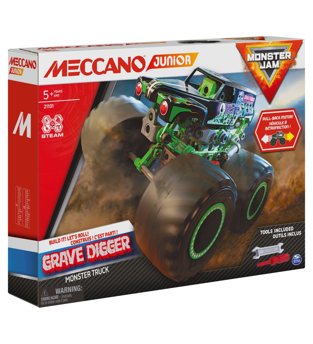 Meccano Byggest - Grave Digger Monster Jam Truck