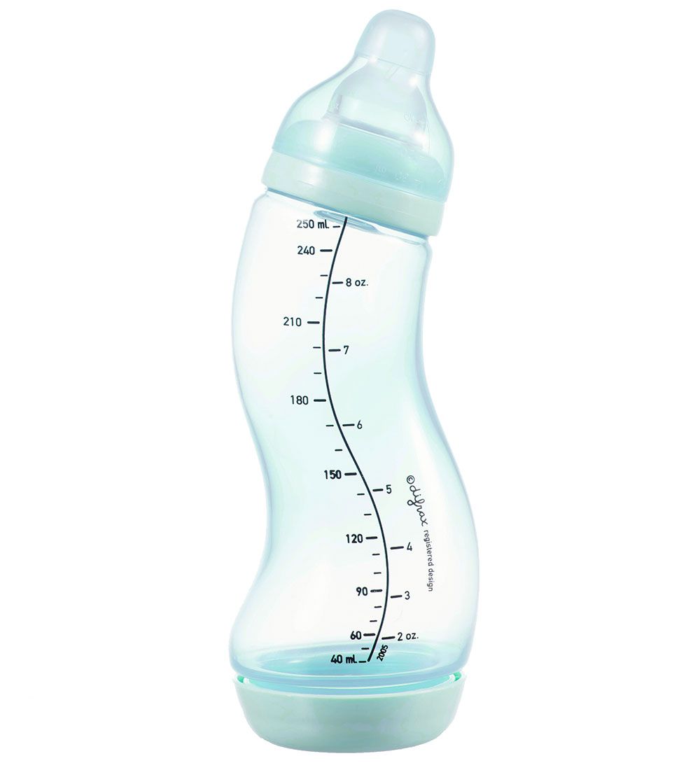 Difrax Sutteflaske - 250 mL - Naturlig - Anti Kolik - Bl