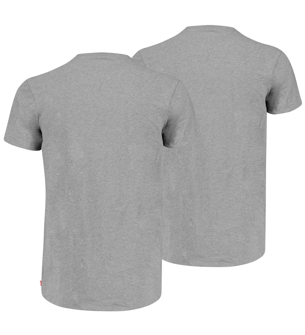 Levis T-Shirt - V Neck - 2-Pak - Middle Grey Melange