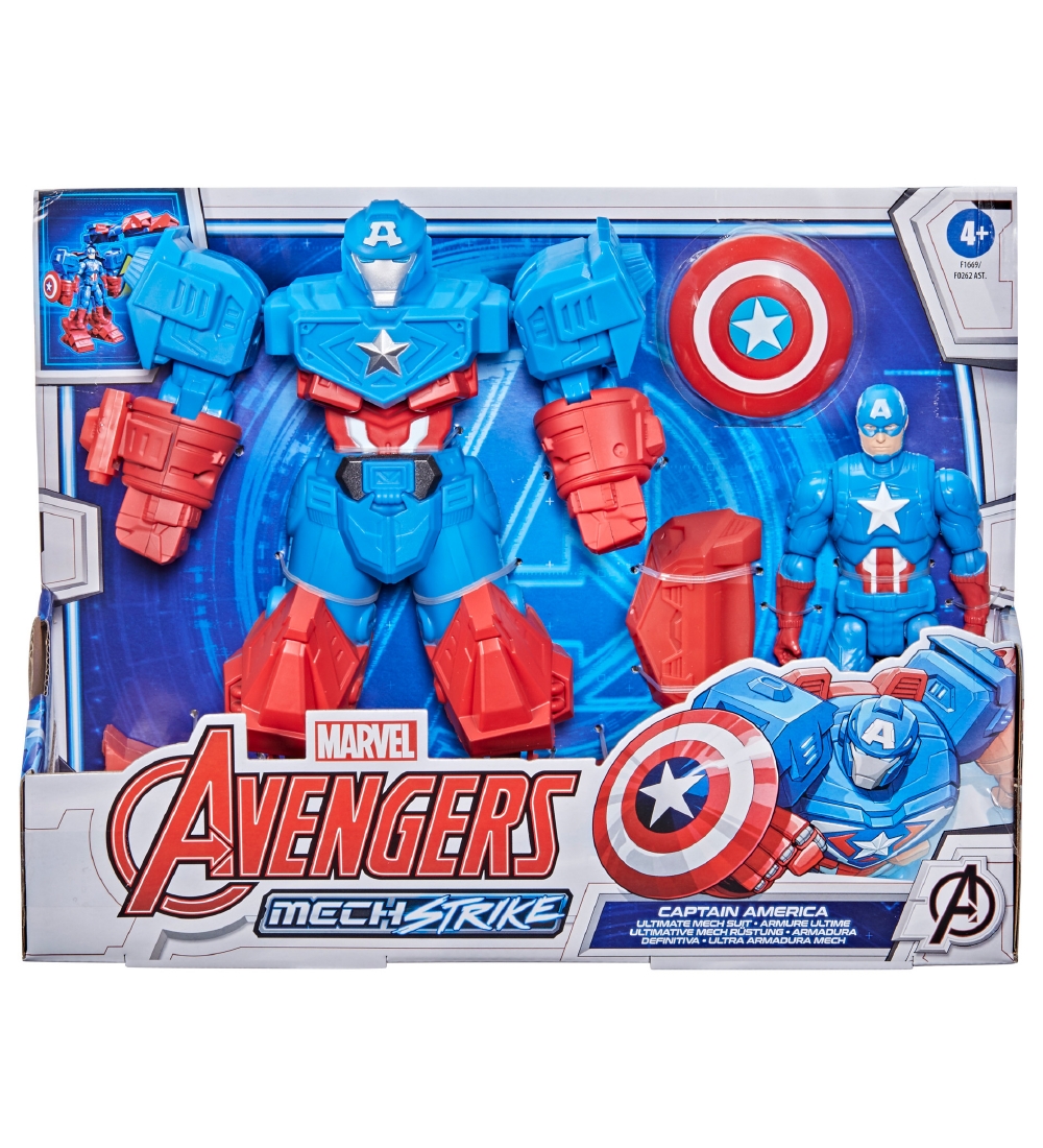 Marvel Avengers Actionfigur - Captain America - 22 cm - Bl/Rd