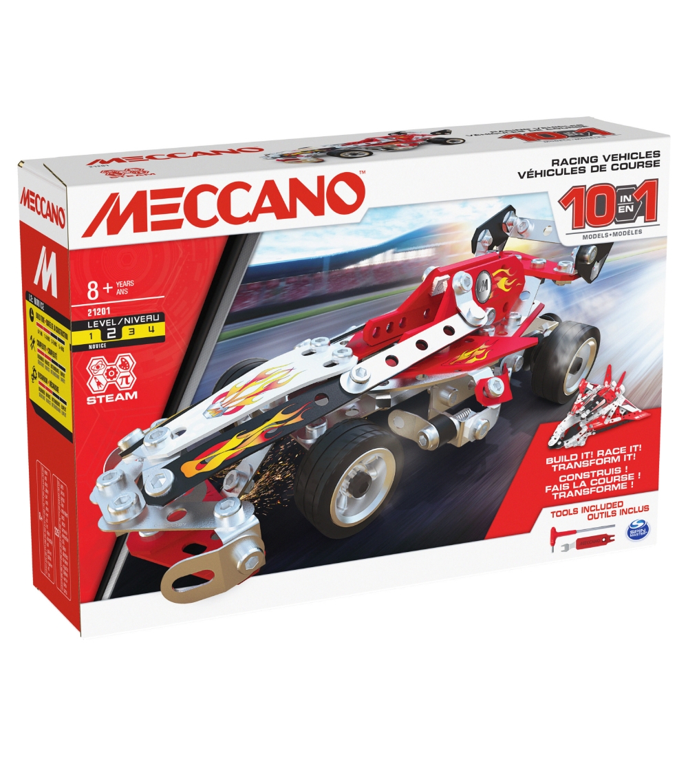 Meccano Byggest - 10 i 1 - Racerbiler