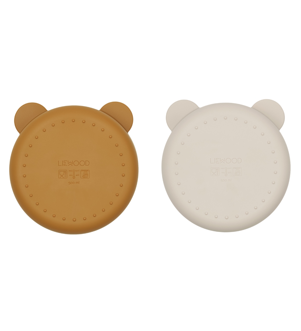 Liewood Rumdelt Skåle - 2-pak - Connie - Golden Caramel/Sandy Mi