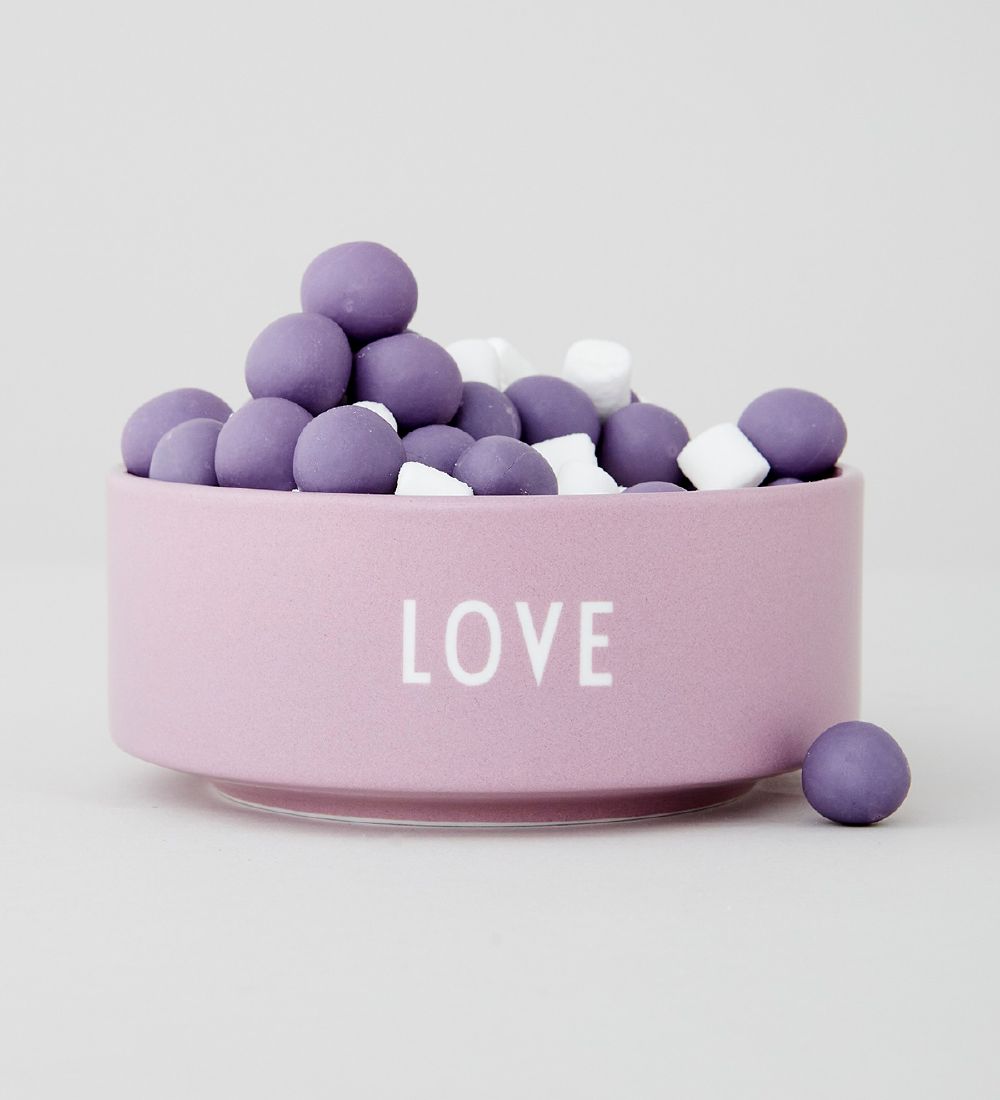 Design Letters Skål  - Love - Lavendel