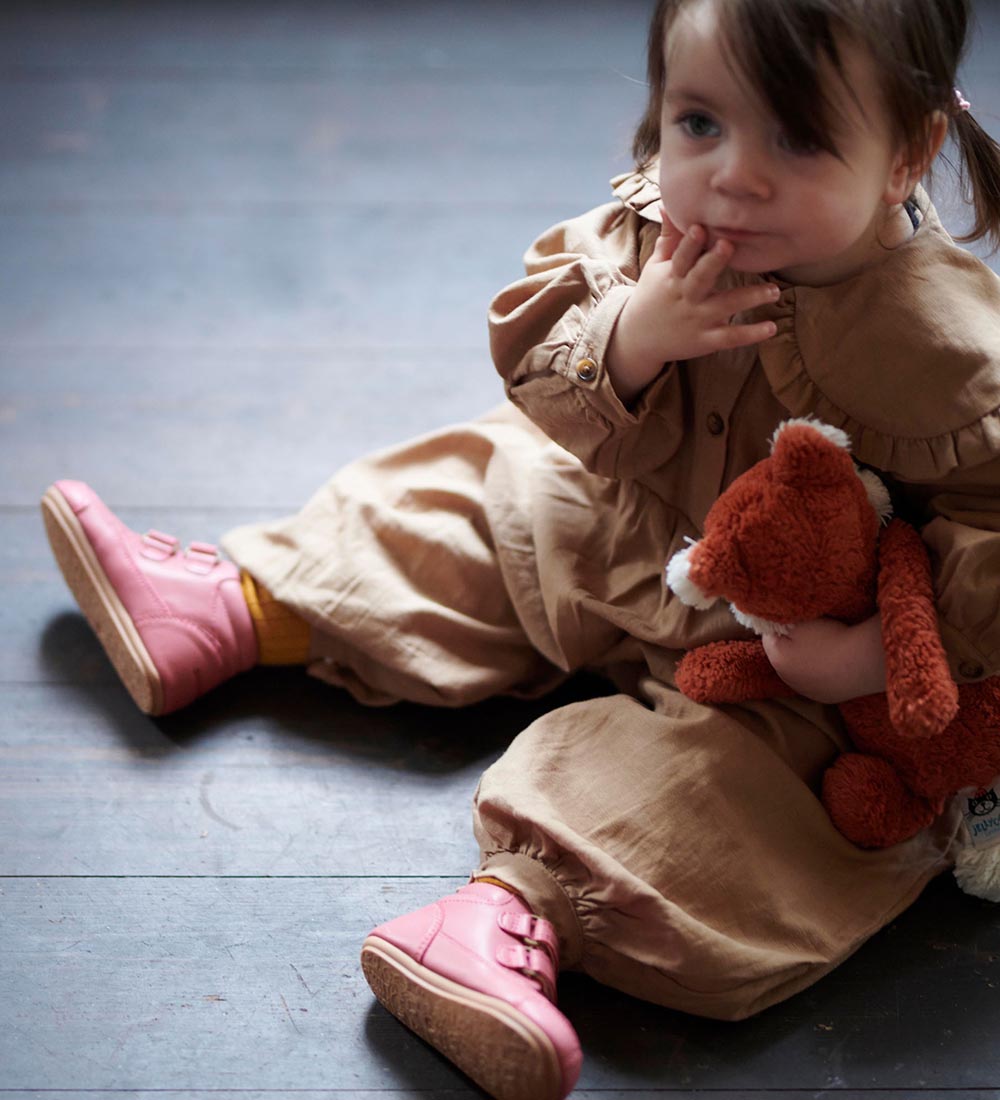 Bundgaard Begyndersko - Prewalker ll Velcro - Dark Rose