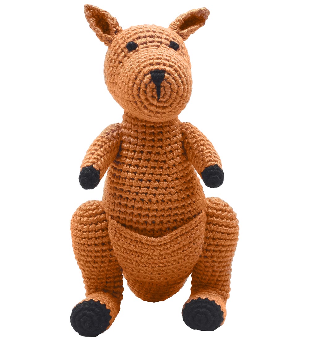 NatureZoo Bamse - Fru Kænguru - 18 cm - Brun