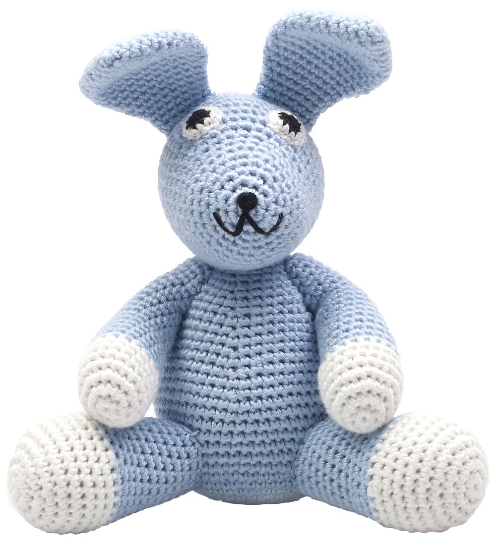 NatureZoo Bamse - Sir Kanin - 21 cm - Lyseblå