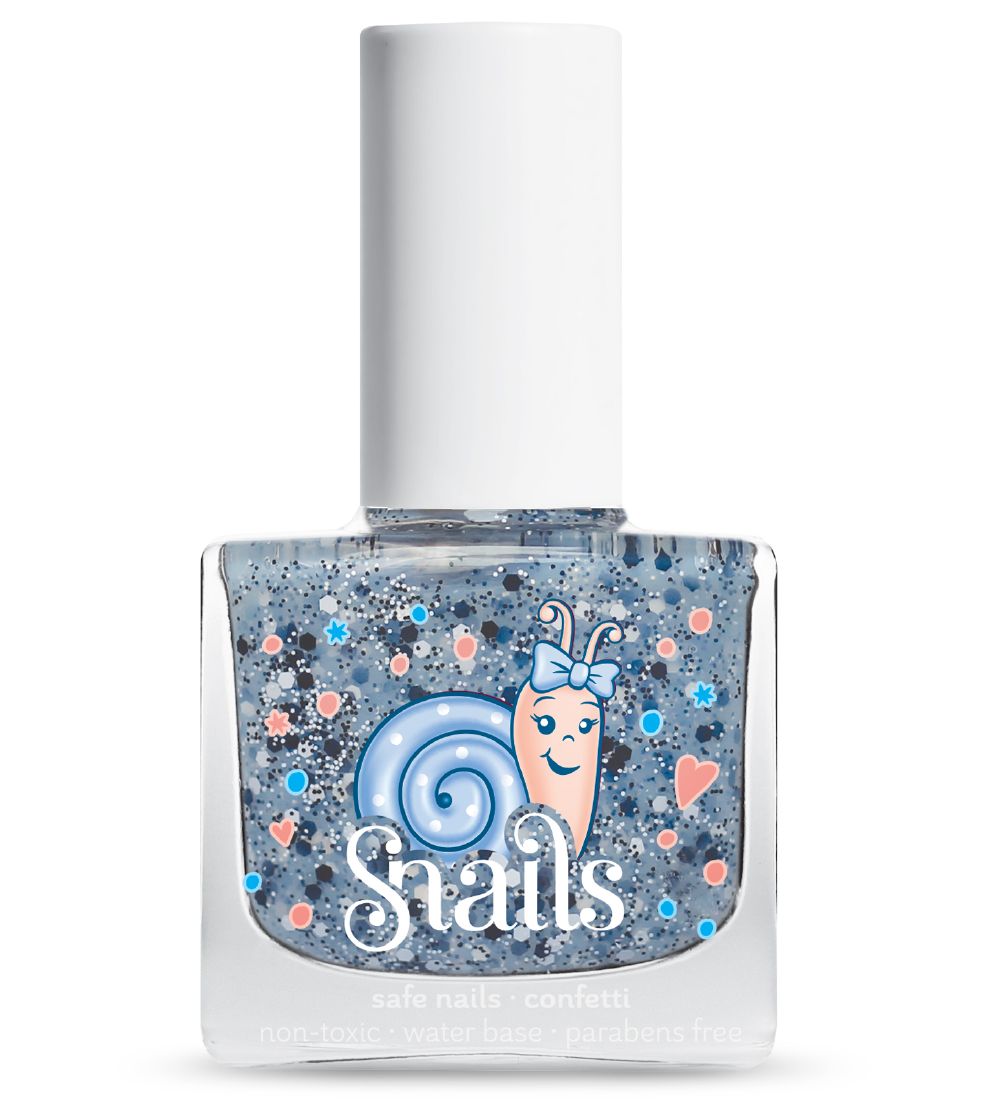 Snails Neglelak - Snails Confetti - Lyseblå Glimmer Mix