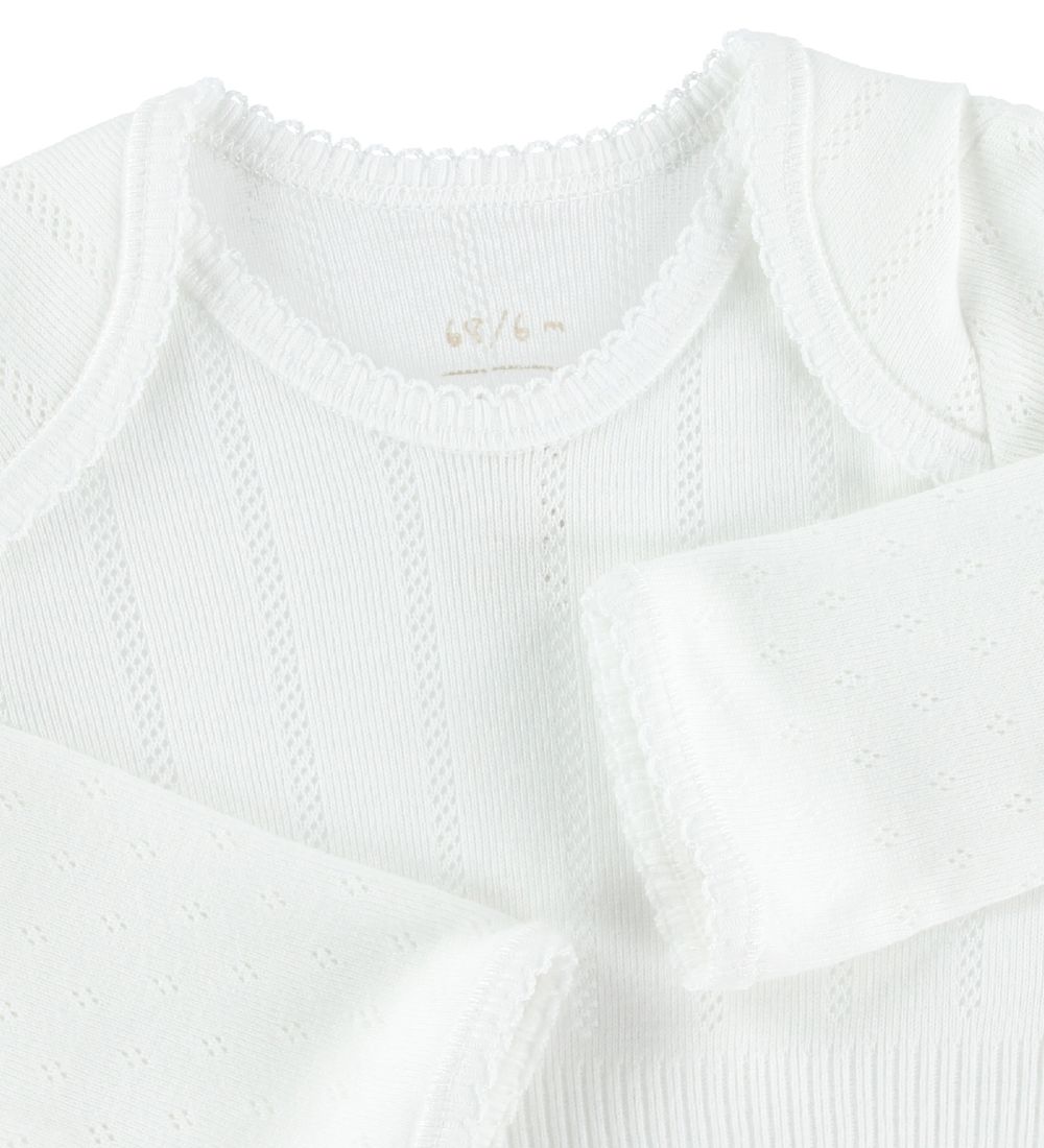 Noa Noa miniature Body - L/Æ - Hvid m. Hulmønster
