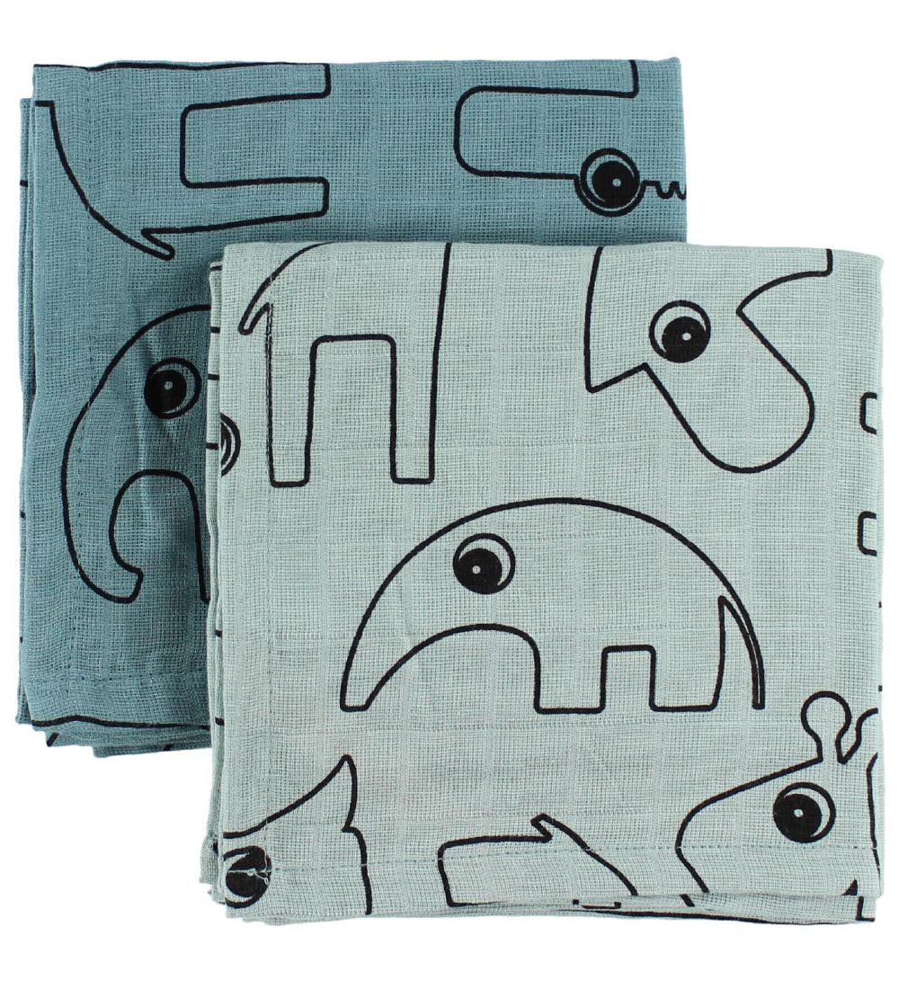 Done By Deer Stofble - 2-pak - 70x70 - Blå m. Elphee