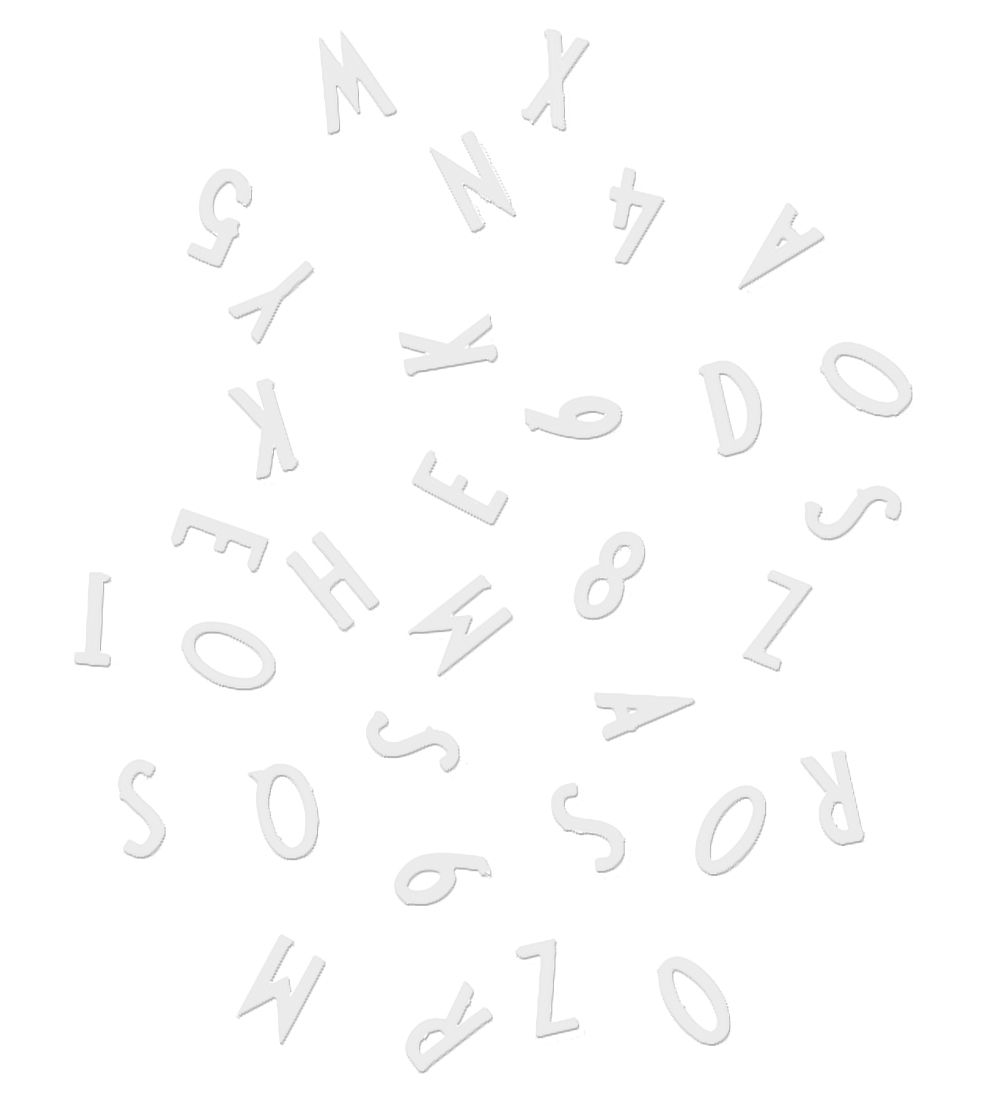 Design Letters Bogstaver - Hvid