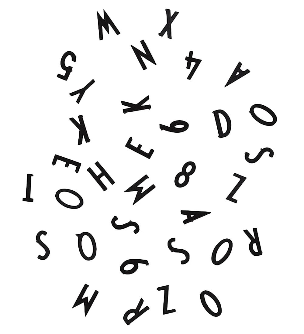 Design Letters Bogstaver - Sort
