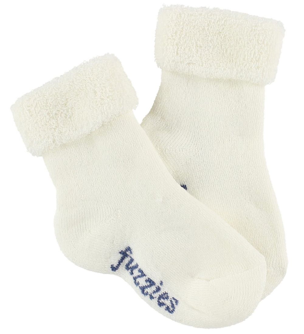 Fuzzies Frotte Strømper - Hvid