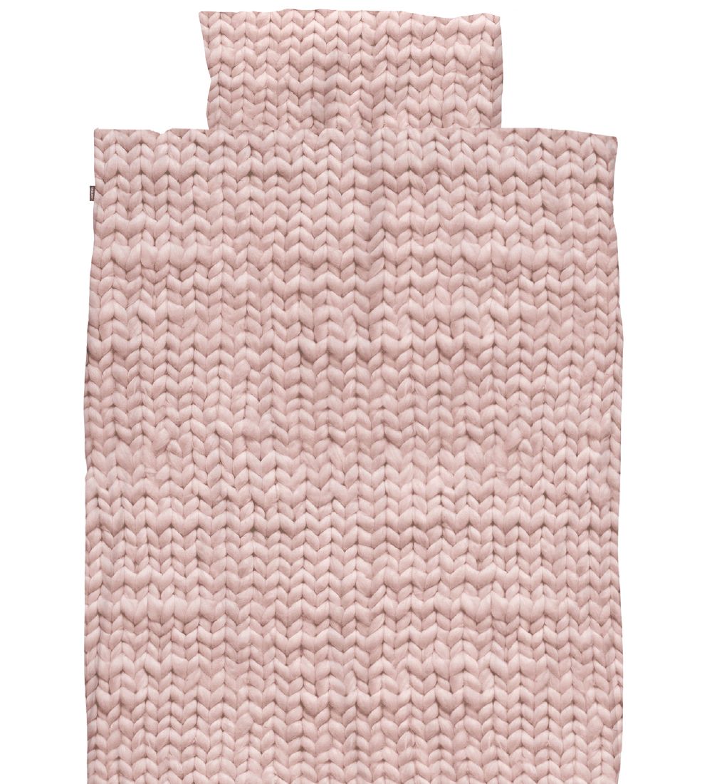 Snurk Sengetøj - Junior - Rosa Strik Print