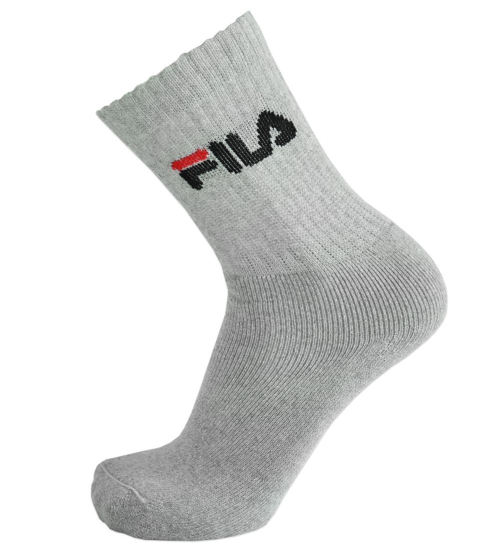 Fila Sportsstrømper - 3-pak - Hvid/Grå/Sort