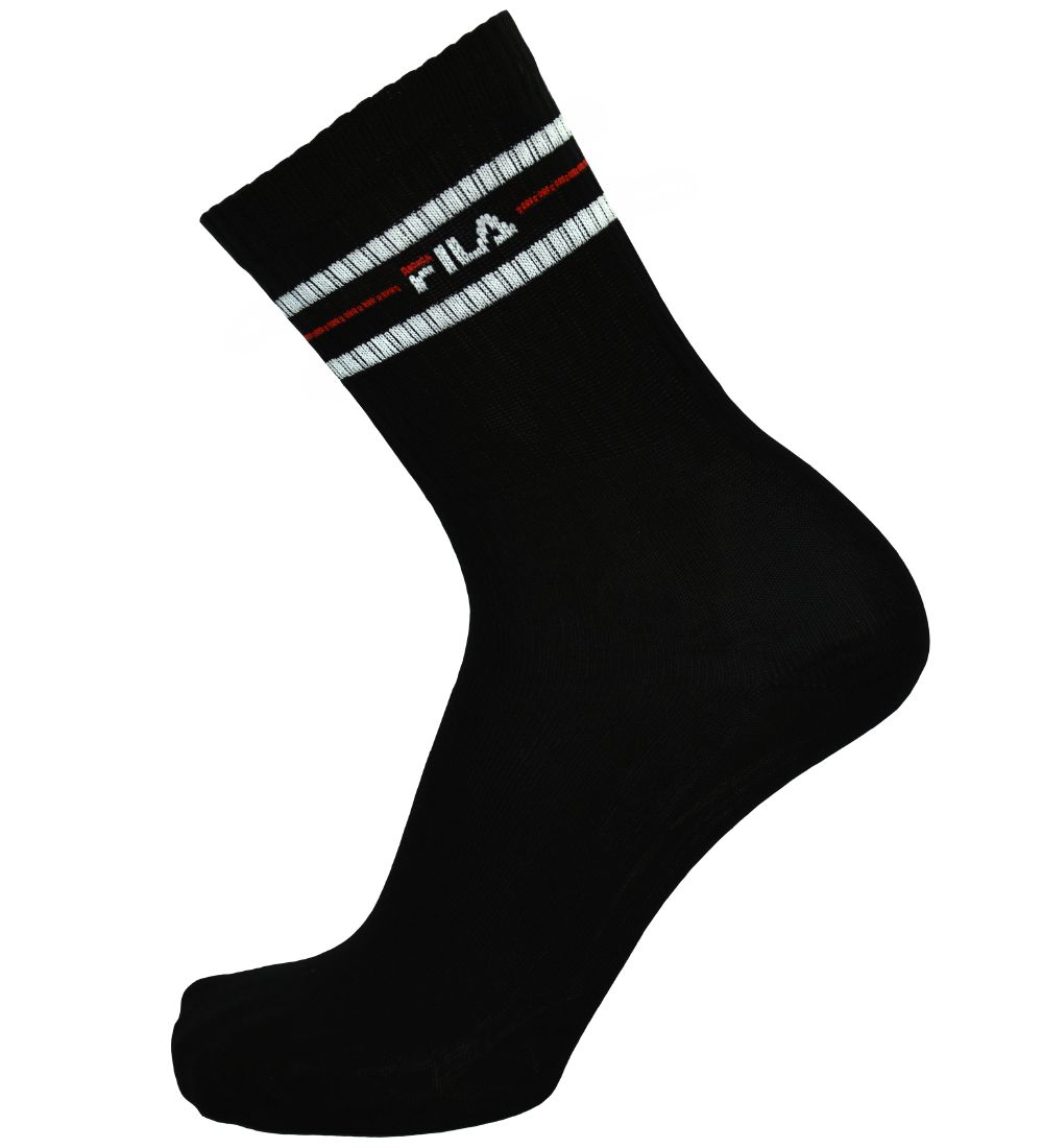 Fila Sportsstrømper - 3-pak - Sort m. Striber