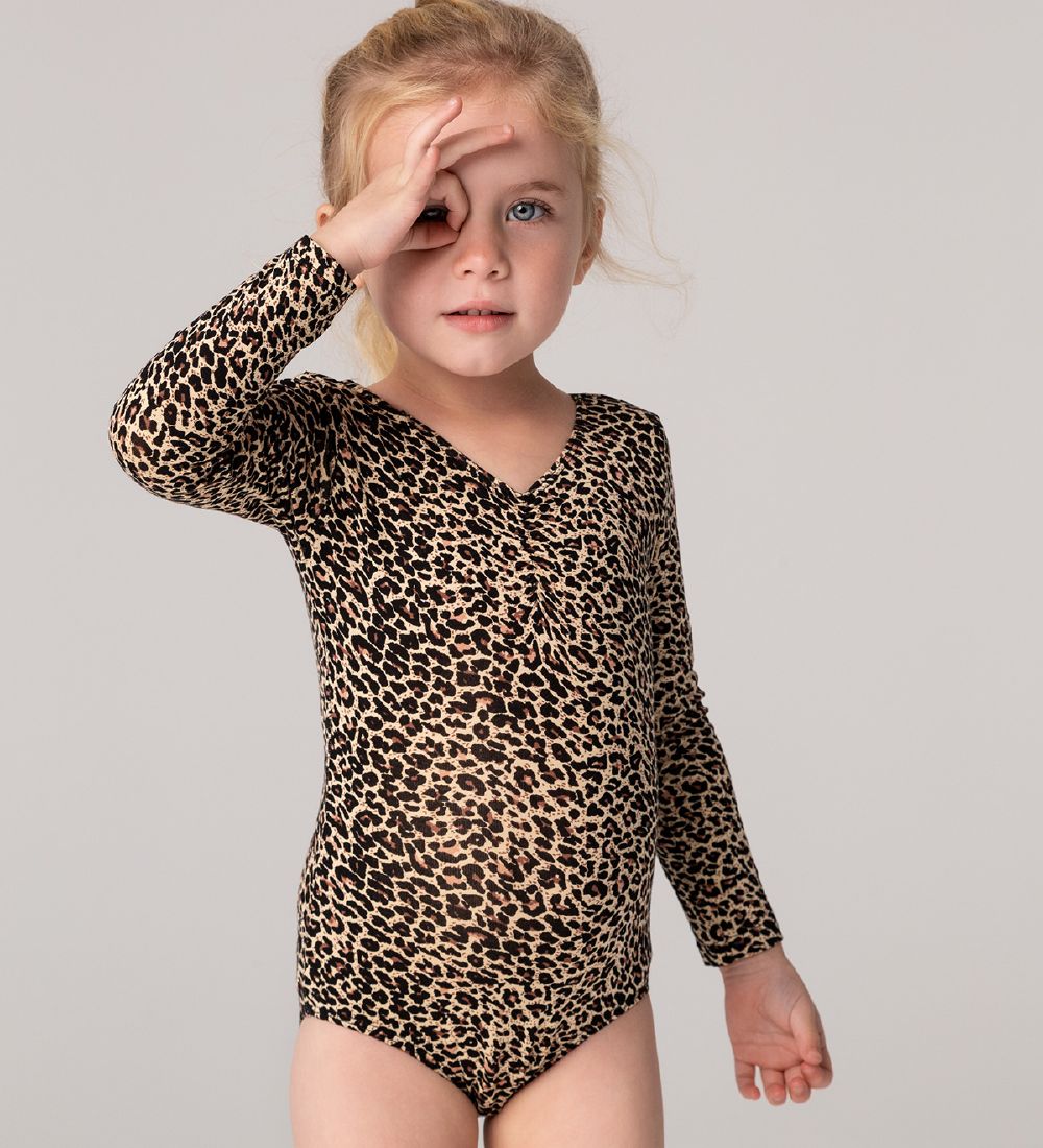 MarMar Gymnastikdragt l/æ - Leo Rika - Brun Leopard
