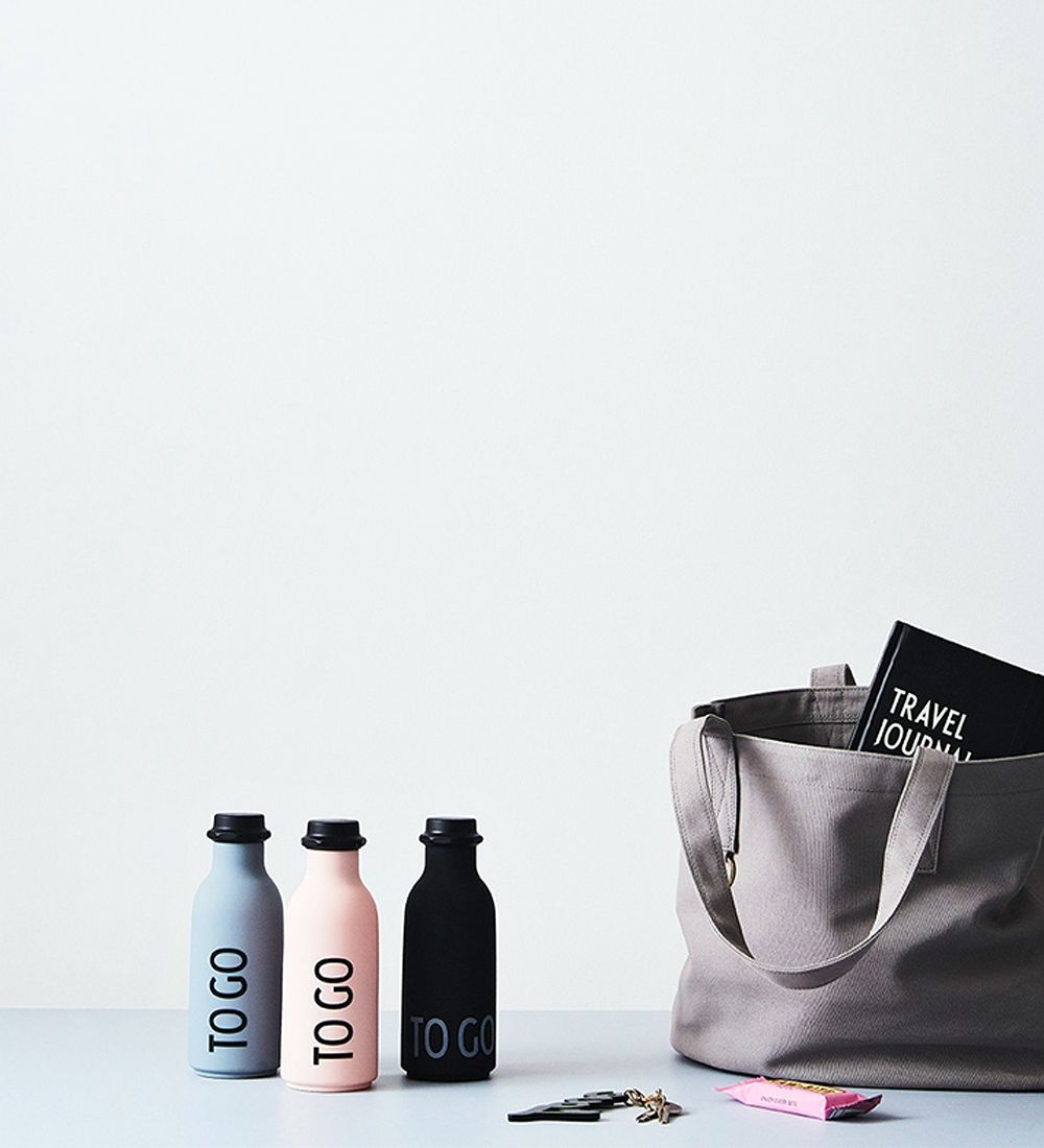 Design Letters Drikkeflaske - 500 ml - Pink m. TO GO