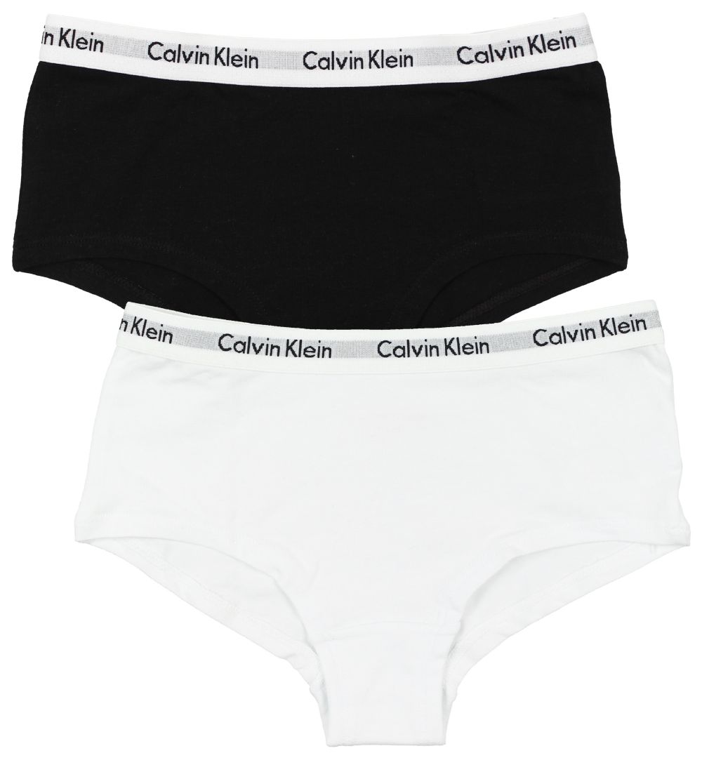Calvin Klein Hipsters - 2-pak - Hvid/Sort
