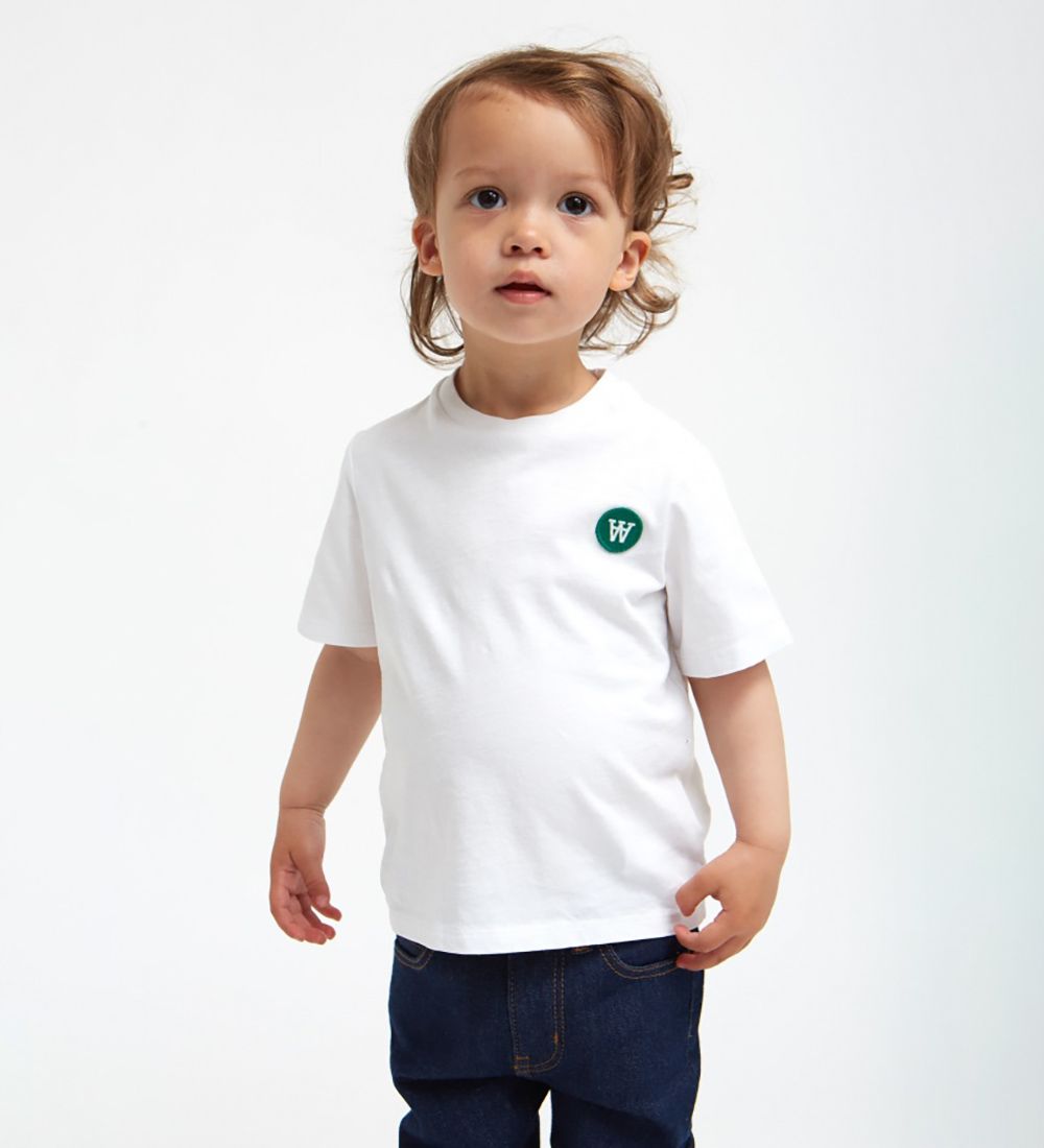 Wood Wood Kids T-shirt - Hvid