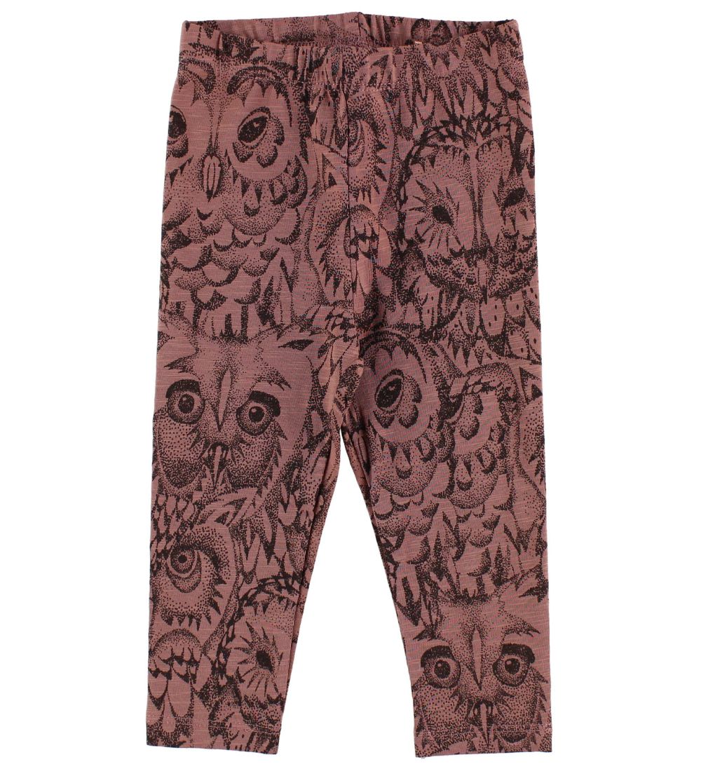 Soft Gallery Leggings - Paula - Burlwood m. Ugler