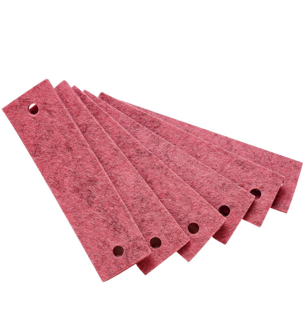 Leander Greb - 6 stk. - Filt - Pink