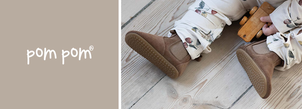 Pom Pom sko, hjemmesko, sandaler m.fl. til brn