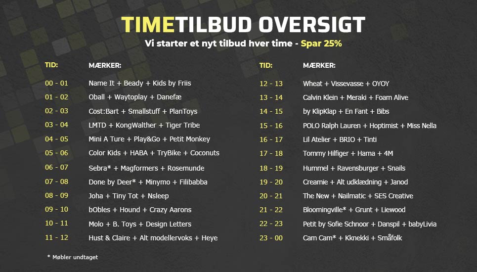 Timetilbud* på Black Friday Timetilbud* på Black Friday
