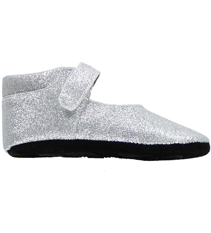 Fuzzies Ballerina Hjemmesko – Amalie – Sølv m. Glimmer