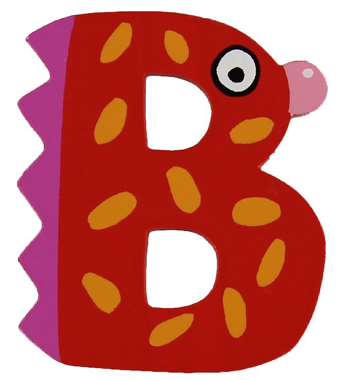 Image of Petit Jour Paris Crazy Bird Bogstav - B - Rød (50499-268032)