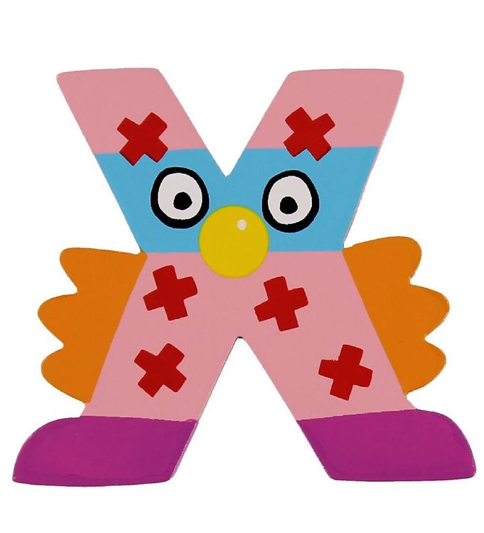 Image of Petit Jour Paris Crazy Bird Bogstav - X - Lyserød (50544-268077)
