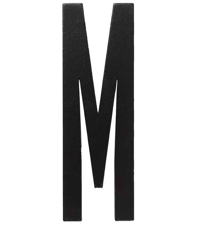 Design Letters Træbogstaver - M - Sort