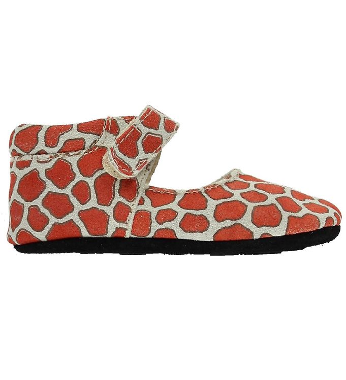 #2 - Fuzzies Ballerina Hjemmesko - Gry - Girafprint