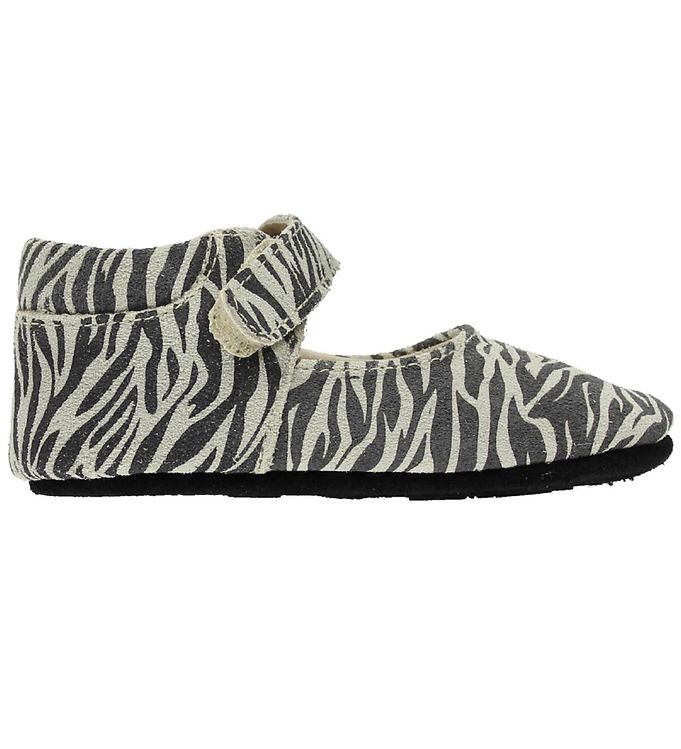 5: Fuzzies Ballerina Hjemmesko - Tess - Zebraprint