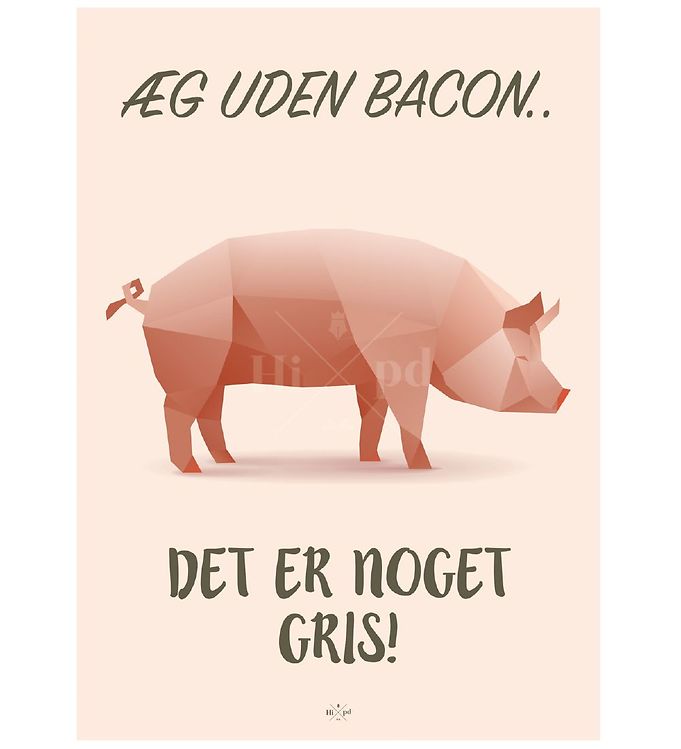 Image of Hipd Plakat - A4 - Pig Bacon - OneSize - Hipd Plakat (58955-314741)