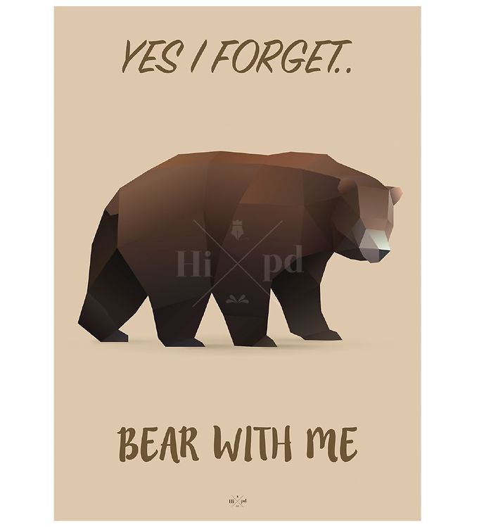 Image of Hipd Plakat - 50x70 - Bear - OneSize - Hipd Plakat (58958-314744)