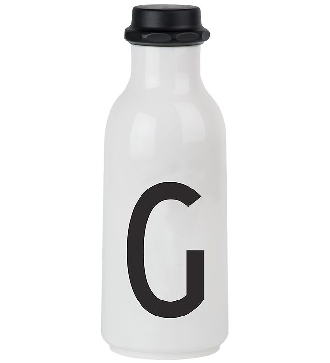 Design Letters Drikkeflaske - 500 ml - Hvid m. G