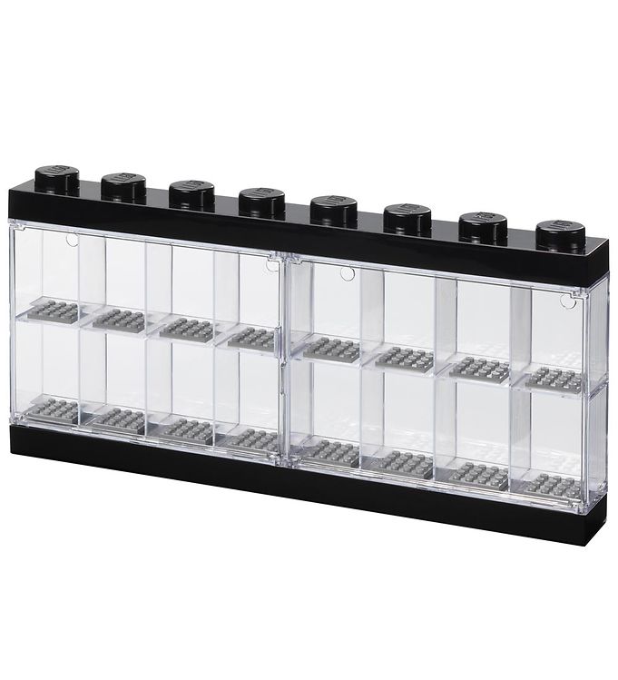 Image of Lego Storage Minifigur Display - 16 rum - 38 cm - Sort - OneSize - Lego Storage Boks (66990-360217)