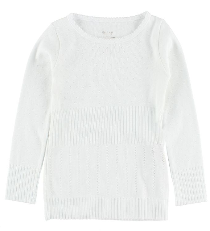 Noa Noa miniature Bluse - Hvid m. Hulmønster