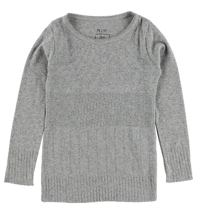 Langærmet T-Shirt  - Grey Melange - 3Y