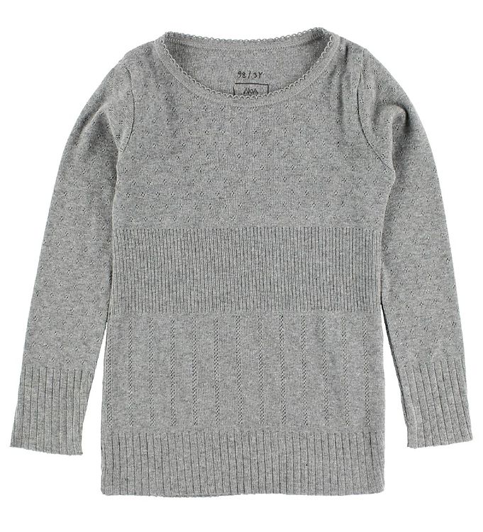 Langærmet T-Shirt - Grey Melange - 3Y