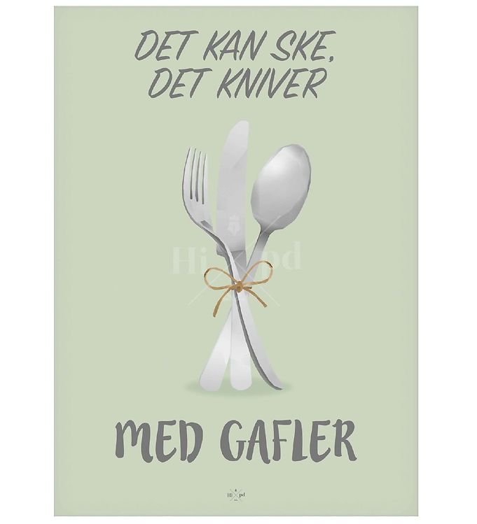 Hipd Plakat - A4 - Ske det Kniver, med Gafler