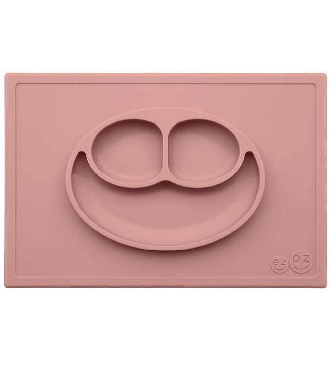 EZPZ Happy Mat Dækkeserviet + Plate in One Rose